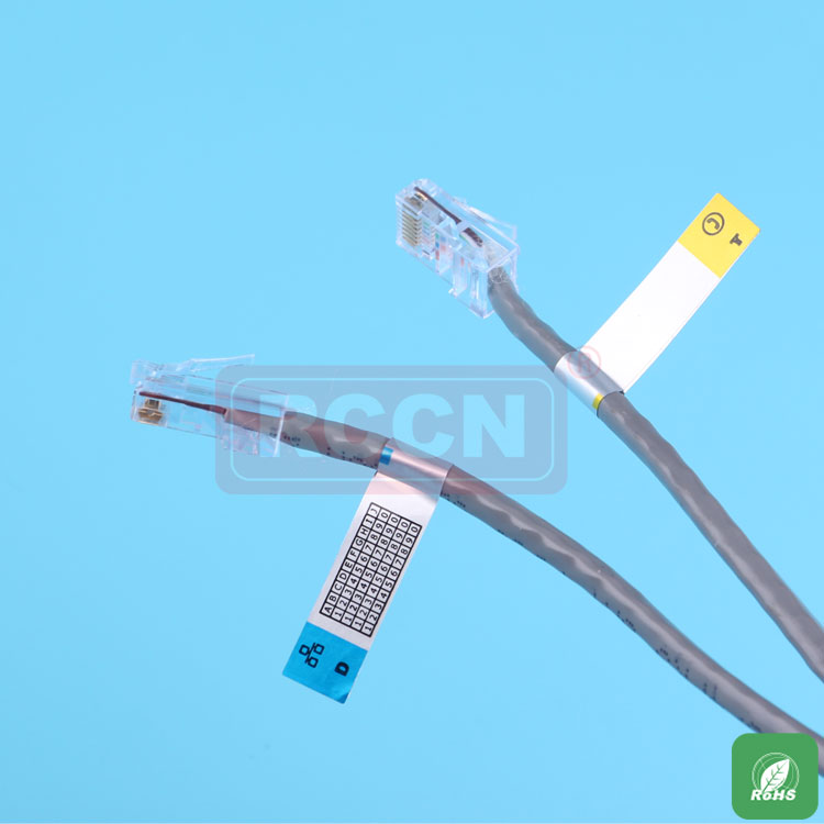 Papel de etiqueta adhesiva de cable de red